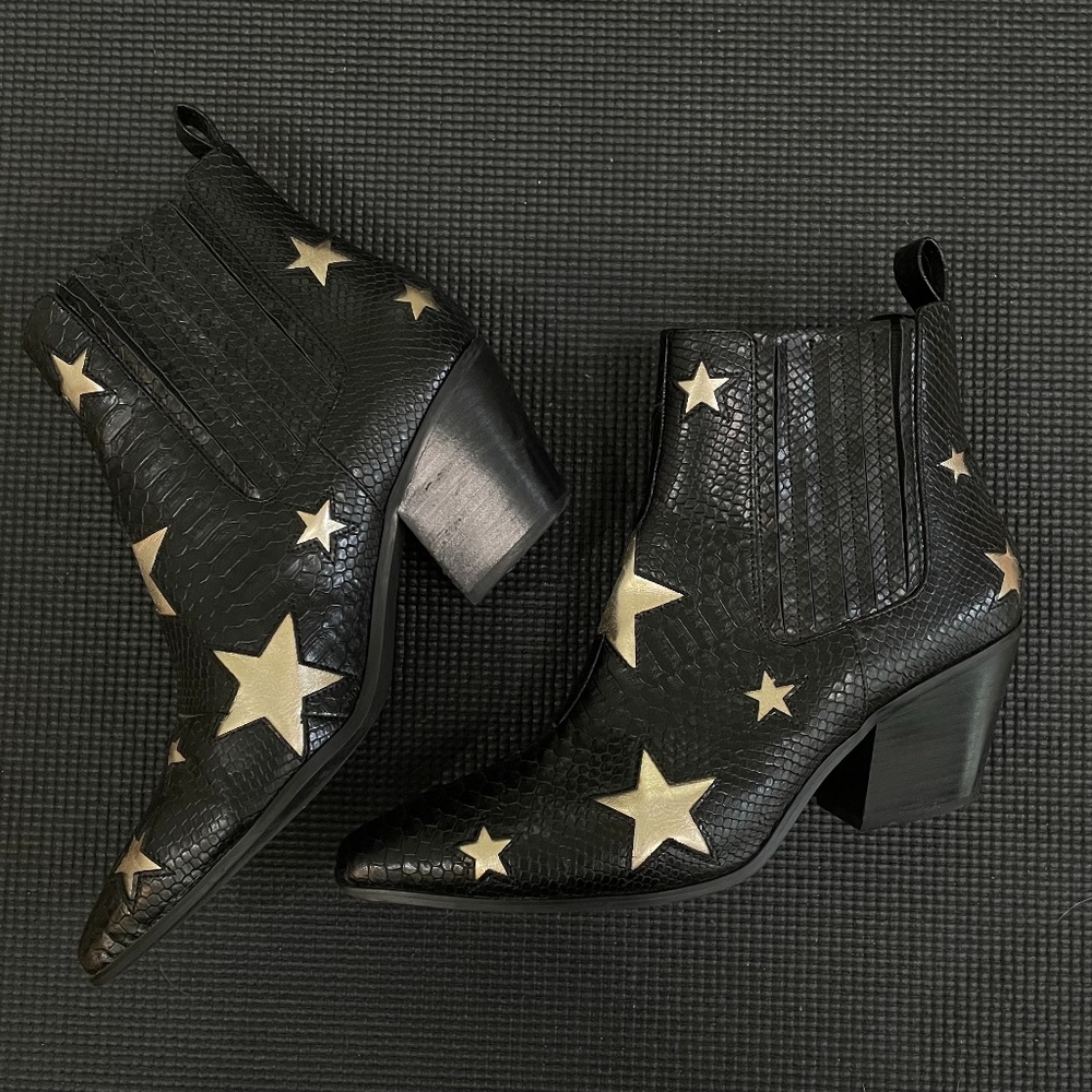 Betsey Johnson Izak Star Rockstar Ankle Boots
